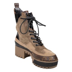 Louis Vuitton Brown Laureate Desert Boots Size IT 38