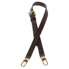 Used Louis Vuitton Brown Leather Adjustable Shoulder Strap