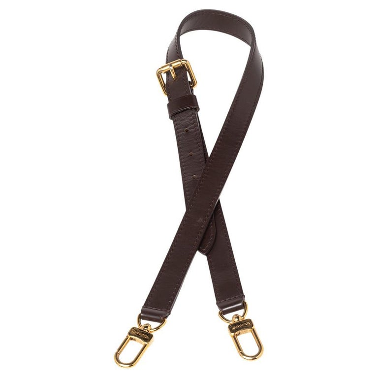 Louis Vuitton Brown Leather Adjustable Shoulder Strap at 1stDibs