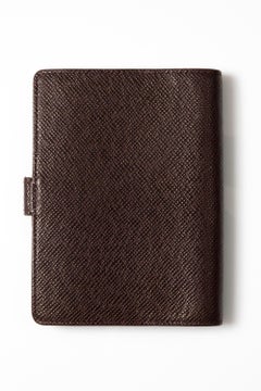 Louis Vuitton Brown Leather Agenda Notebook Cover