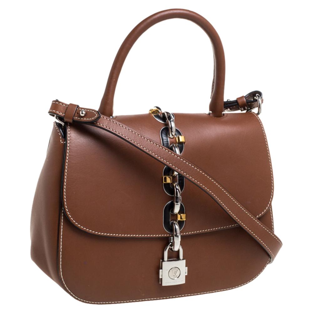 Louis Vuitton Brown Leather Chain It PM Bag In Good Condition In Dubai, Al Qouz 2