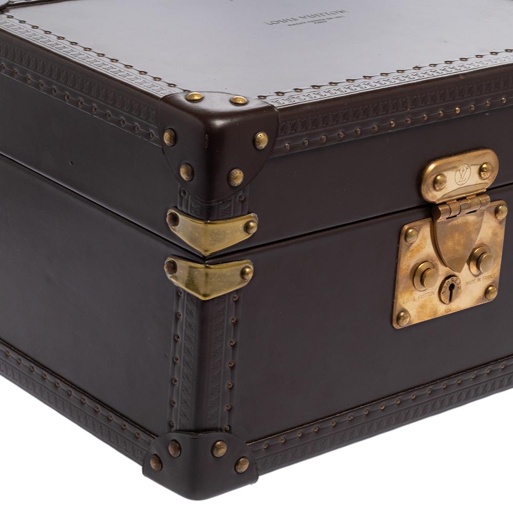 Louis Vuitton Brown Leather Jewelry Box 3