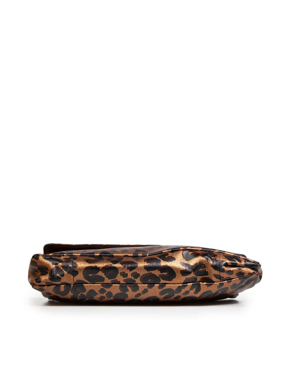 Louis Vuitton Brown Leather Leopard Nocturne Bag In Good Condition In London, GB