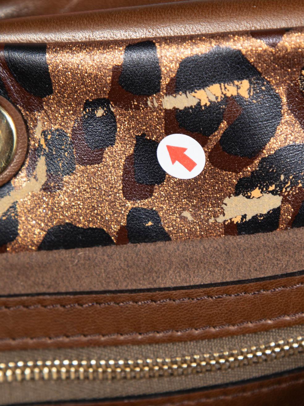 Louis Vuitton Brown Leather Leopard Nocturne Bag 2