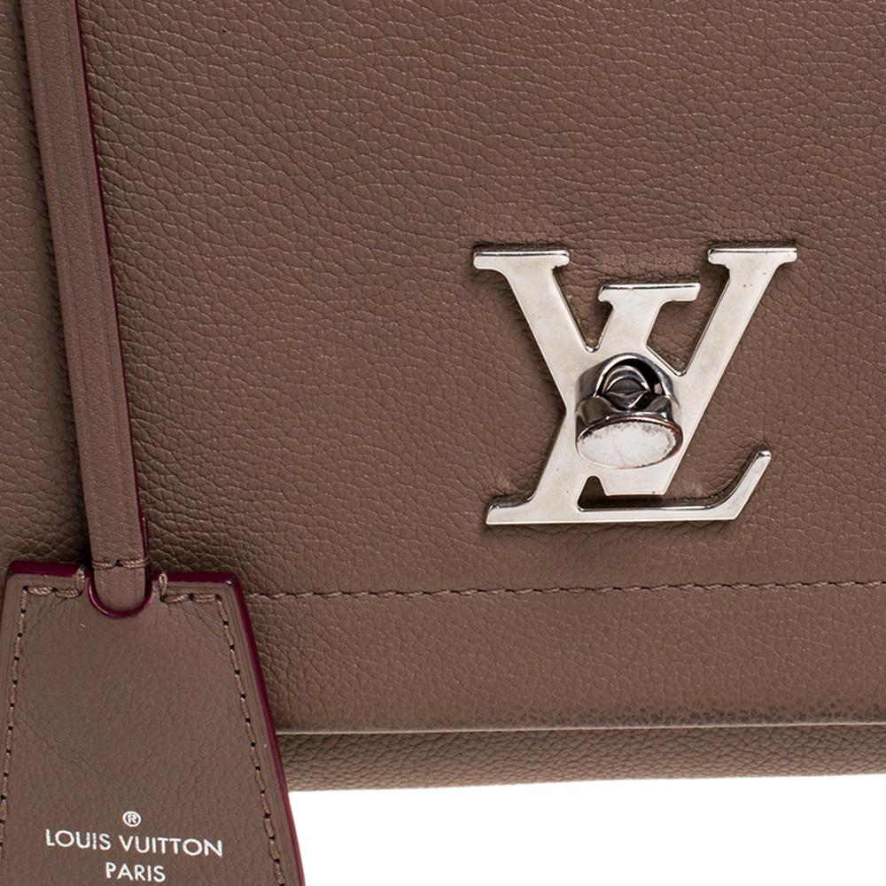 Louis Vuitton Brown Leather Lockme II Bag 4