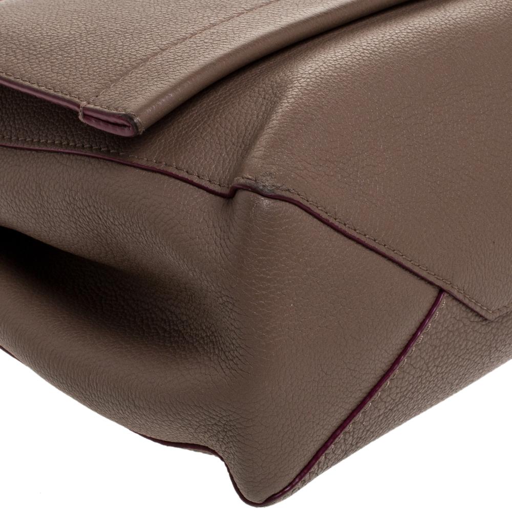 Louis Vuitton Brown Leather Lockme II Bag 1
