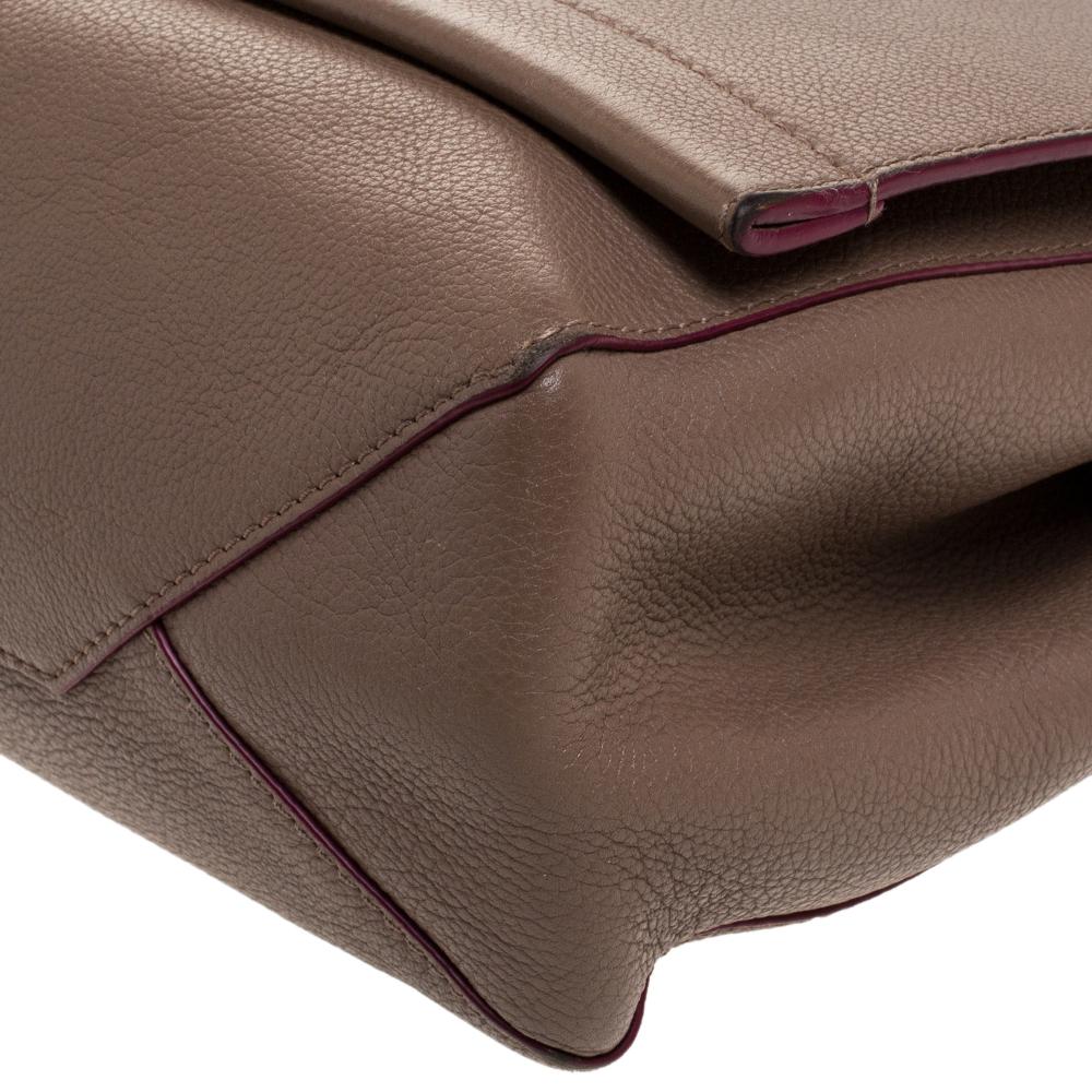 Louis Vuitton Brown Leather Lockme II Bag 2