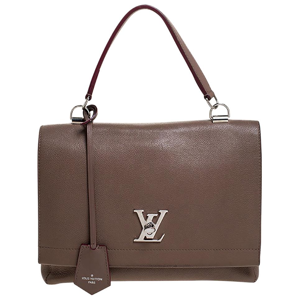 Louis Vuitton Brown Leather Lockme II Bag