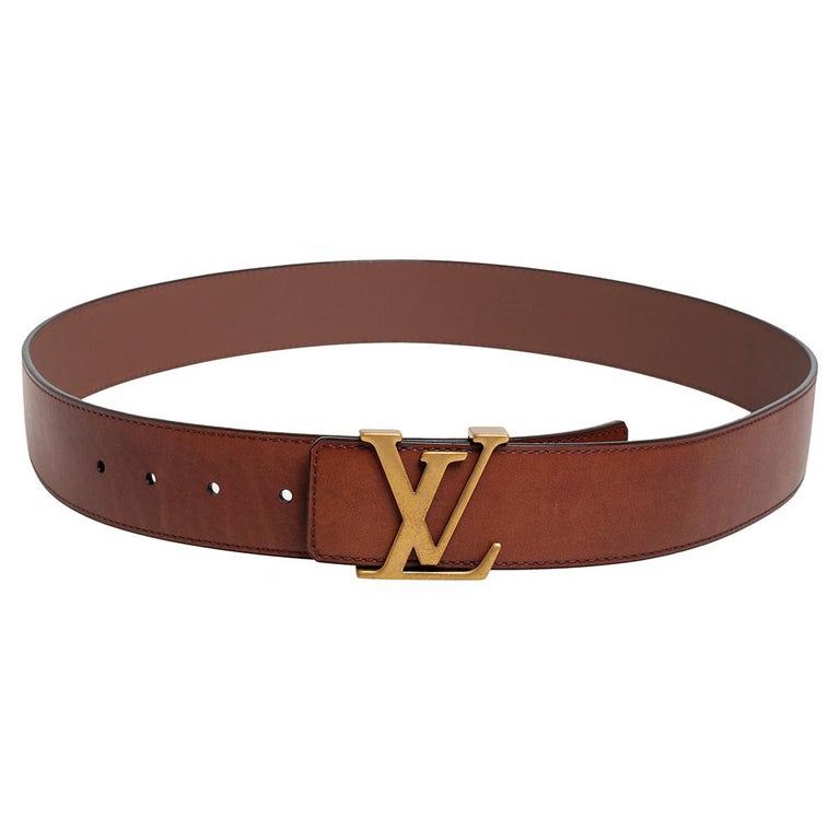 Louis Vuitton Belt Supreme Initiales Monogram Brown 95/38 1600519