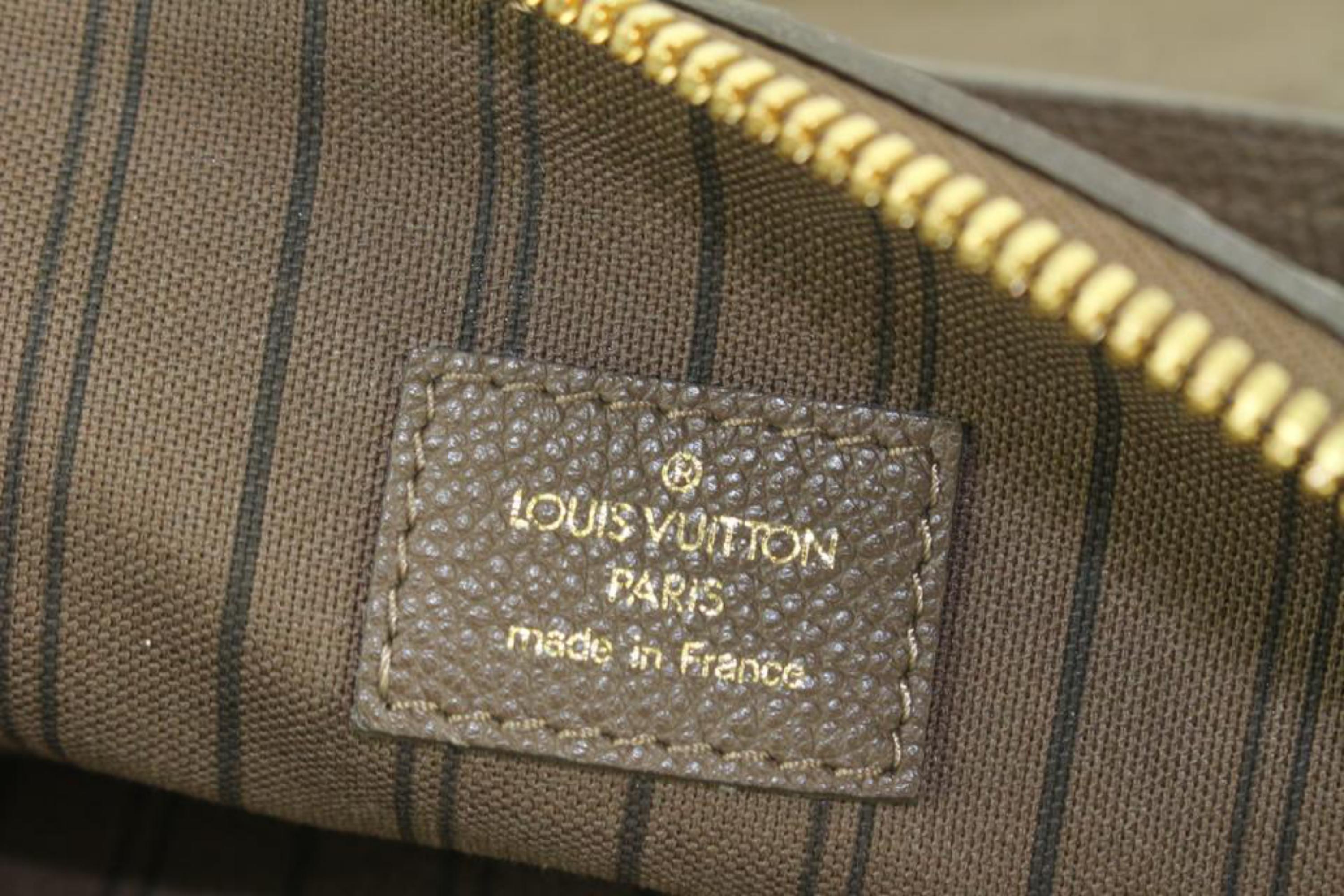Louis Vuitton Brown Leather Monogram Empreinte Lumineuse GM 2way bag 68lk511s 4