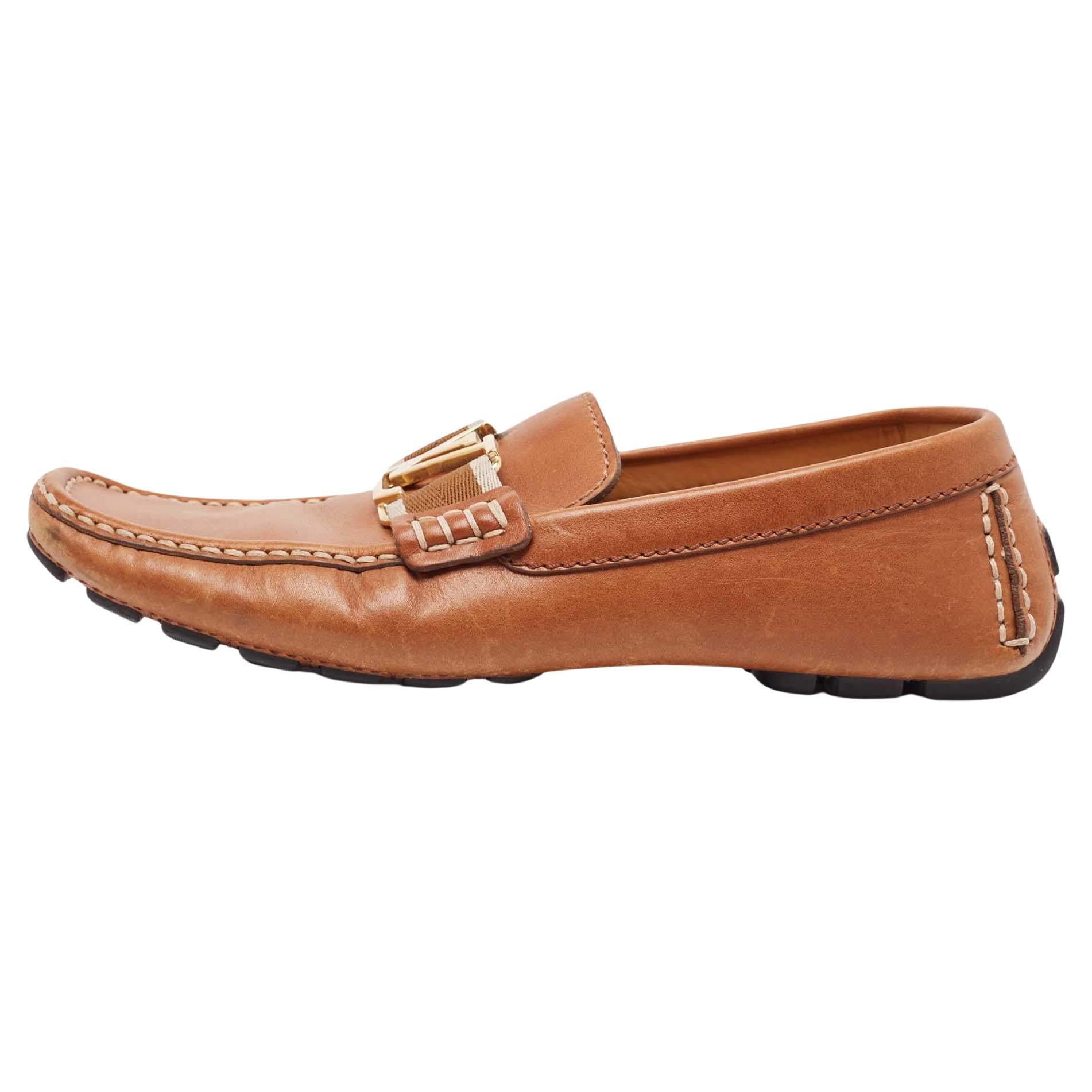 Louis Vuitton Mocassins Monte Carlo en cuir Brown Taille 41