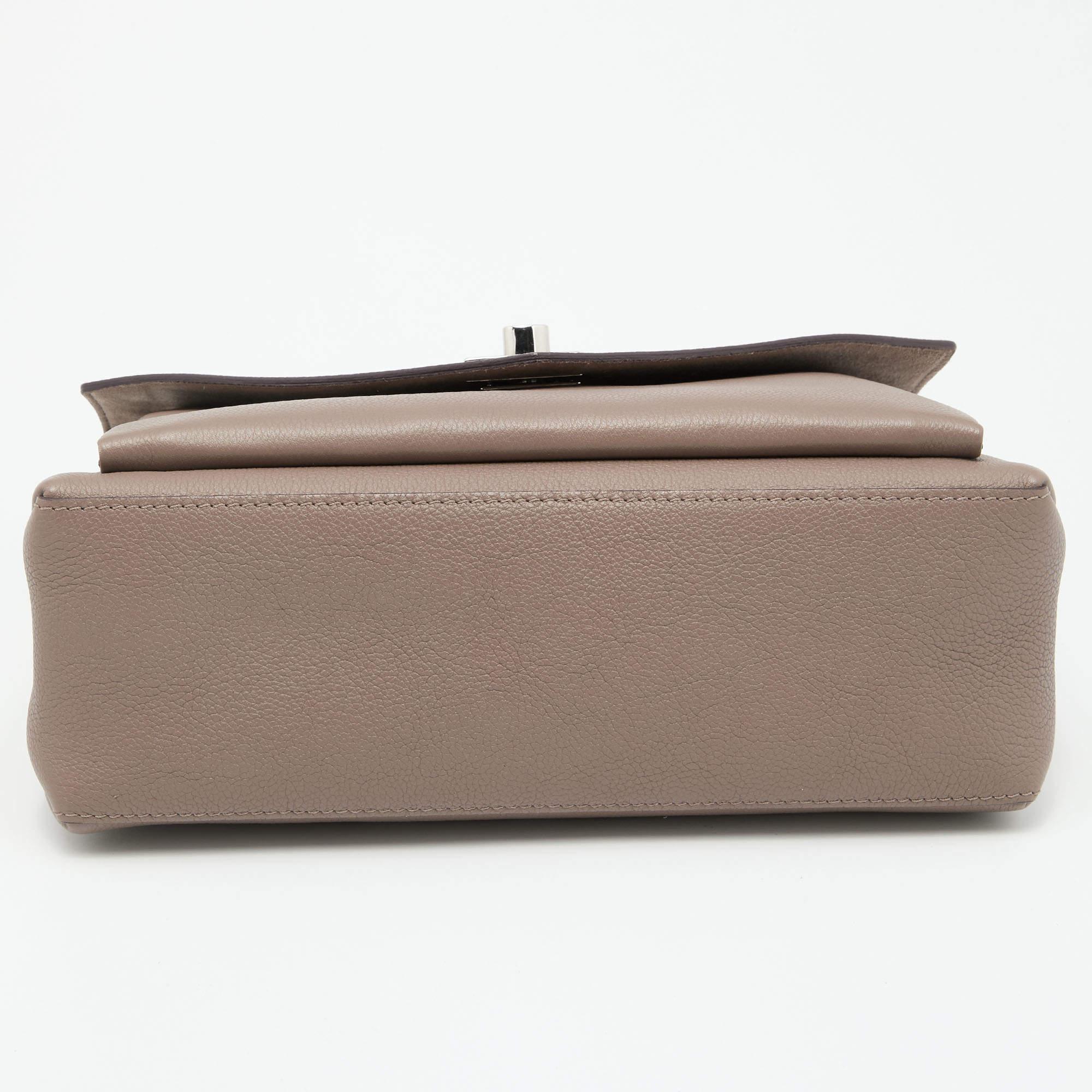 Louis Vuitton Brown Leather Mylockme Ever BB Bag 1