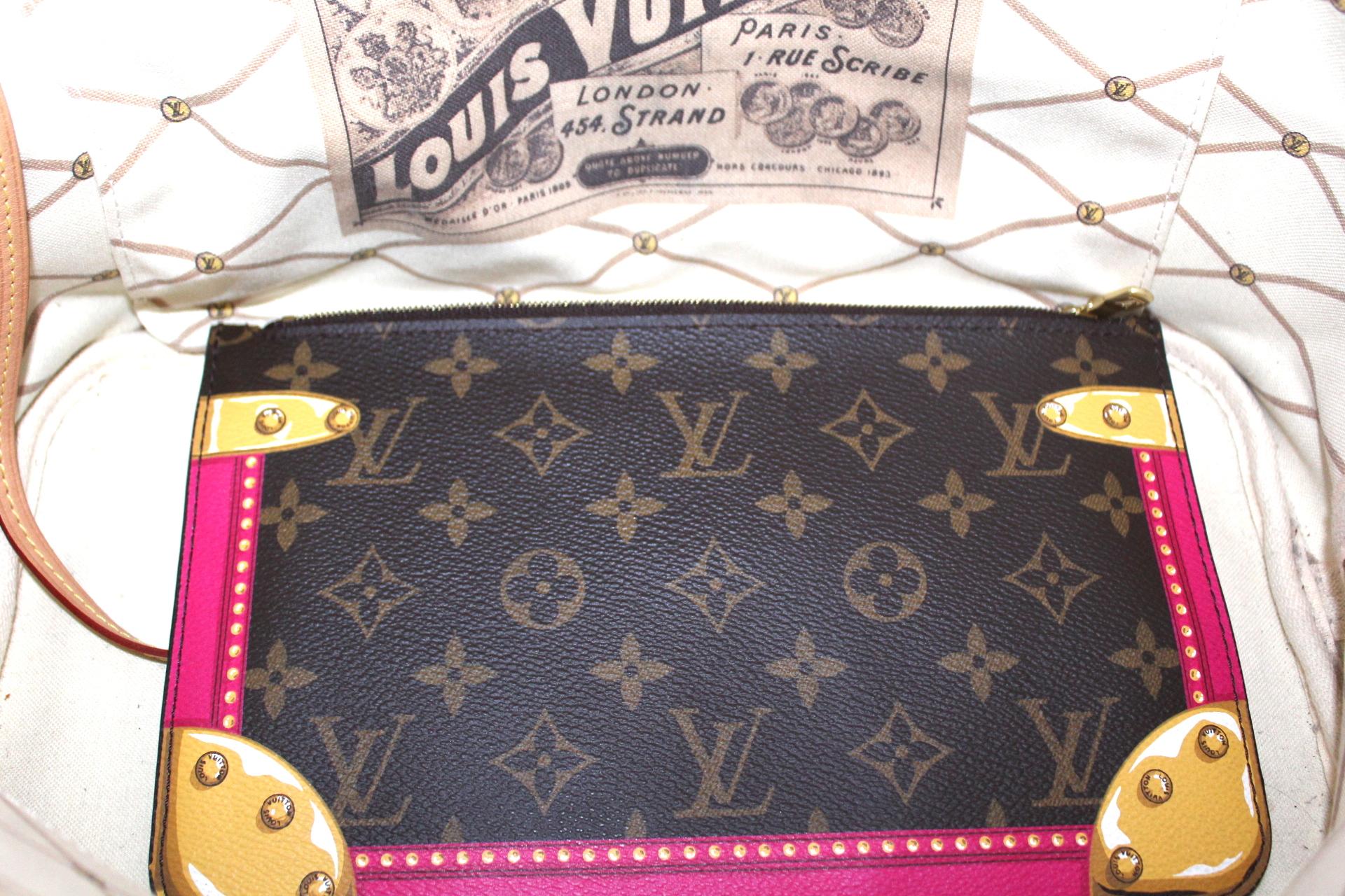 Louis Vuitton Brown Leather Neverfull Trunks Bag 2