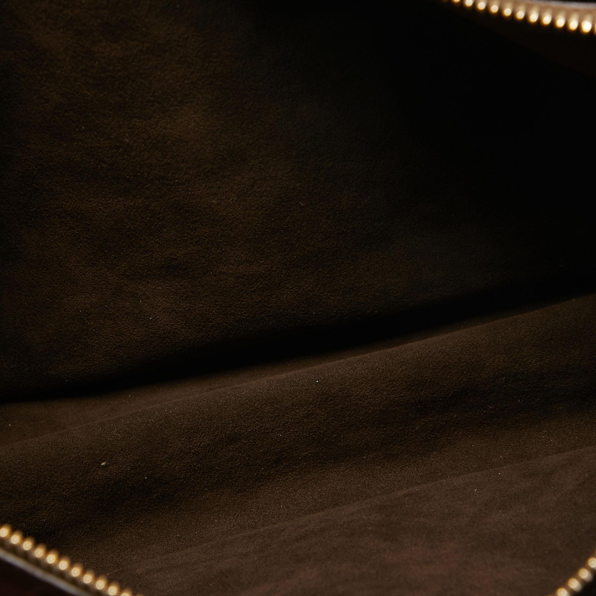 Bolso GM Louis Vuitton París Souple de piel marrón con susurro 9