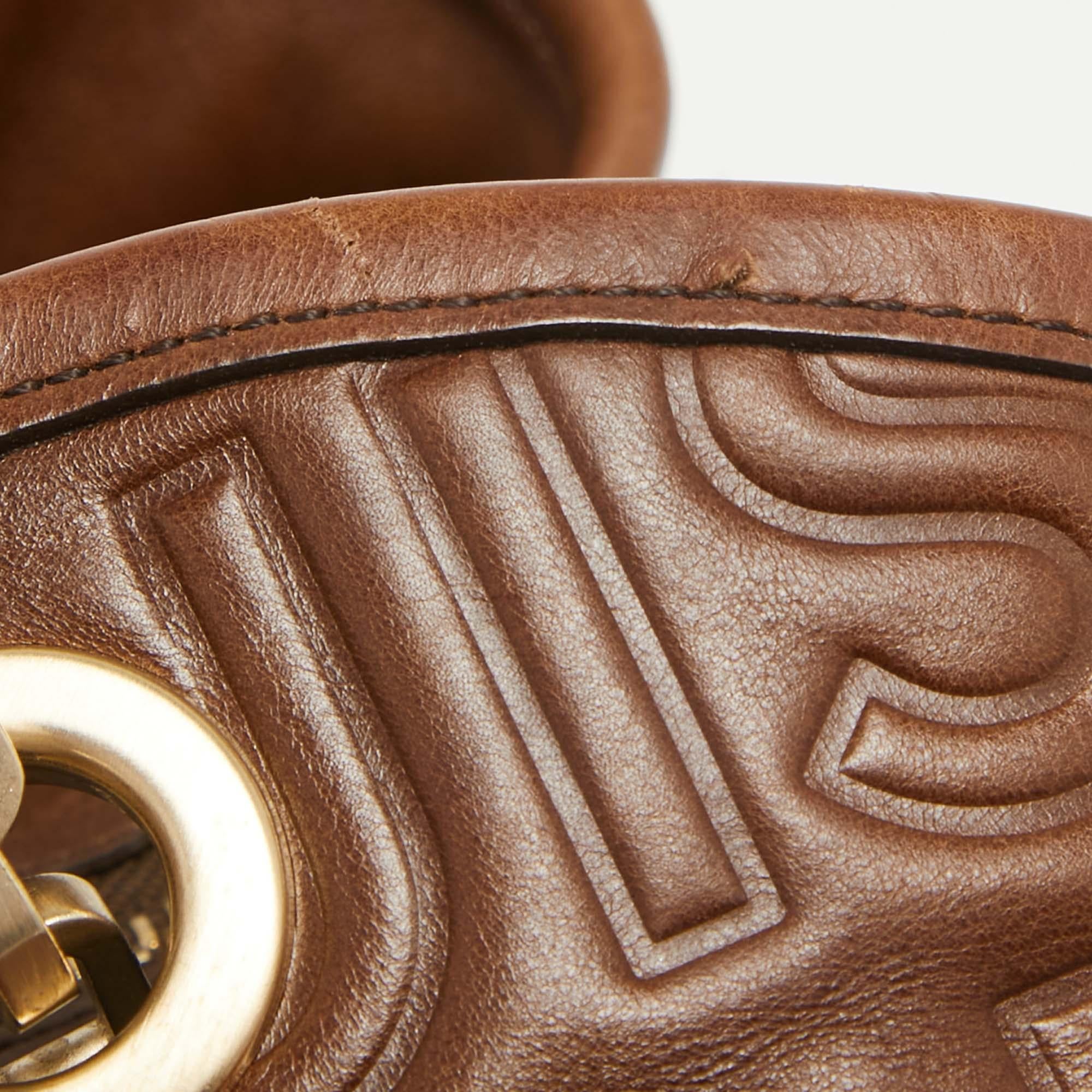Louis Vuitton Brown Leather Paris Souple Whisper GM Bag 11