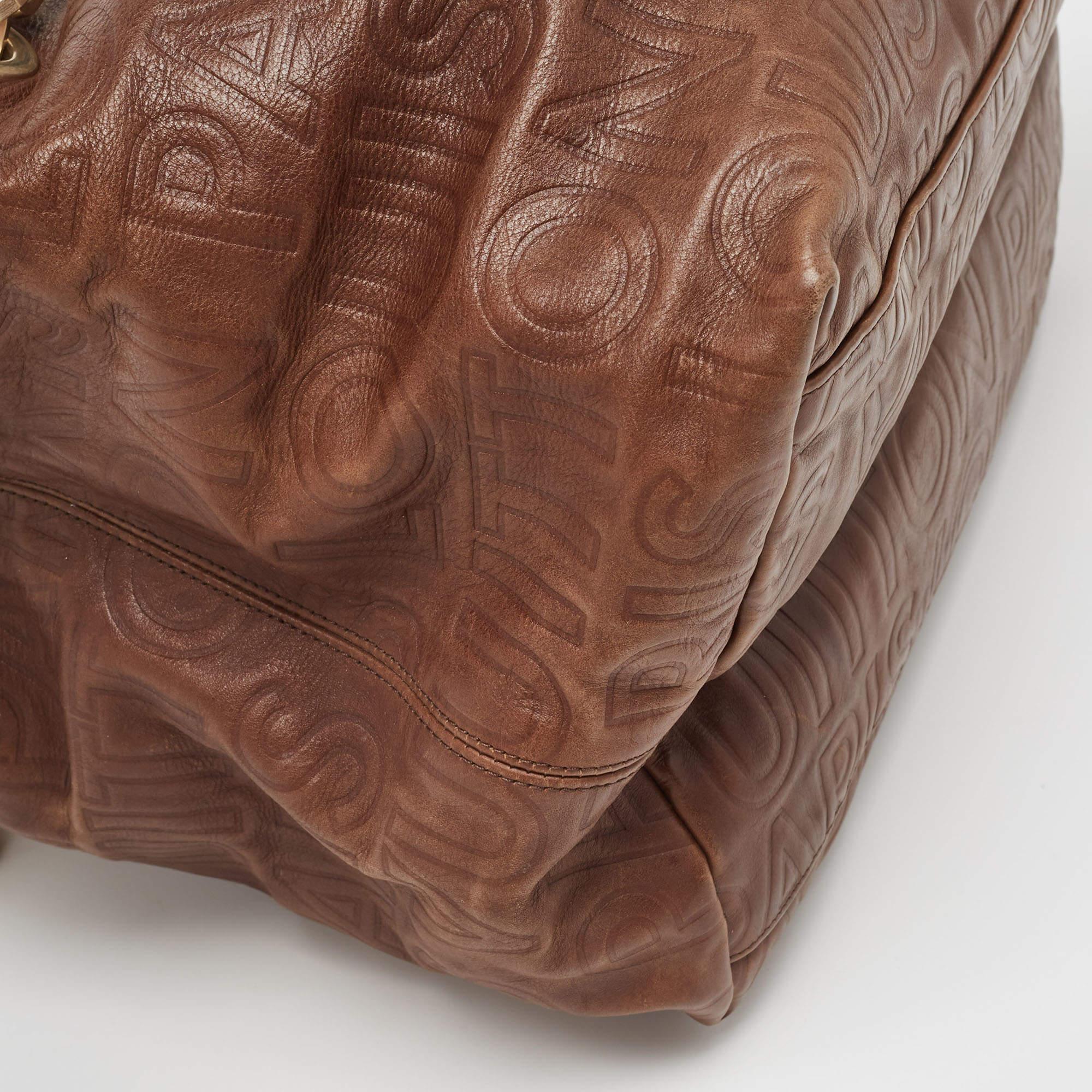 Louis Vuitton Brown Leather Paris Souple Whisper PM Bag 11