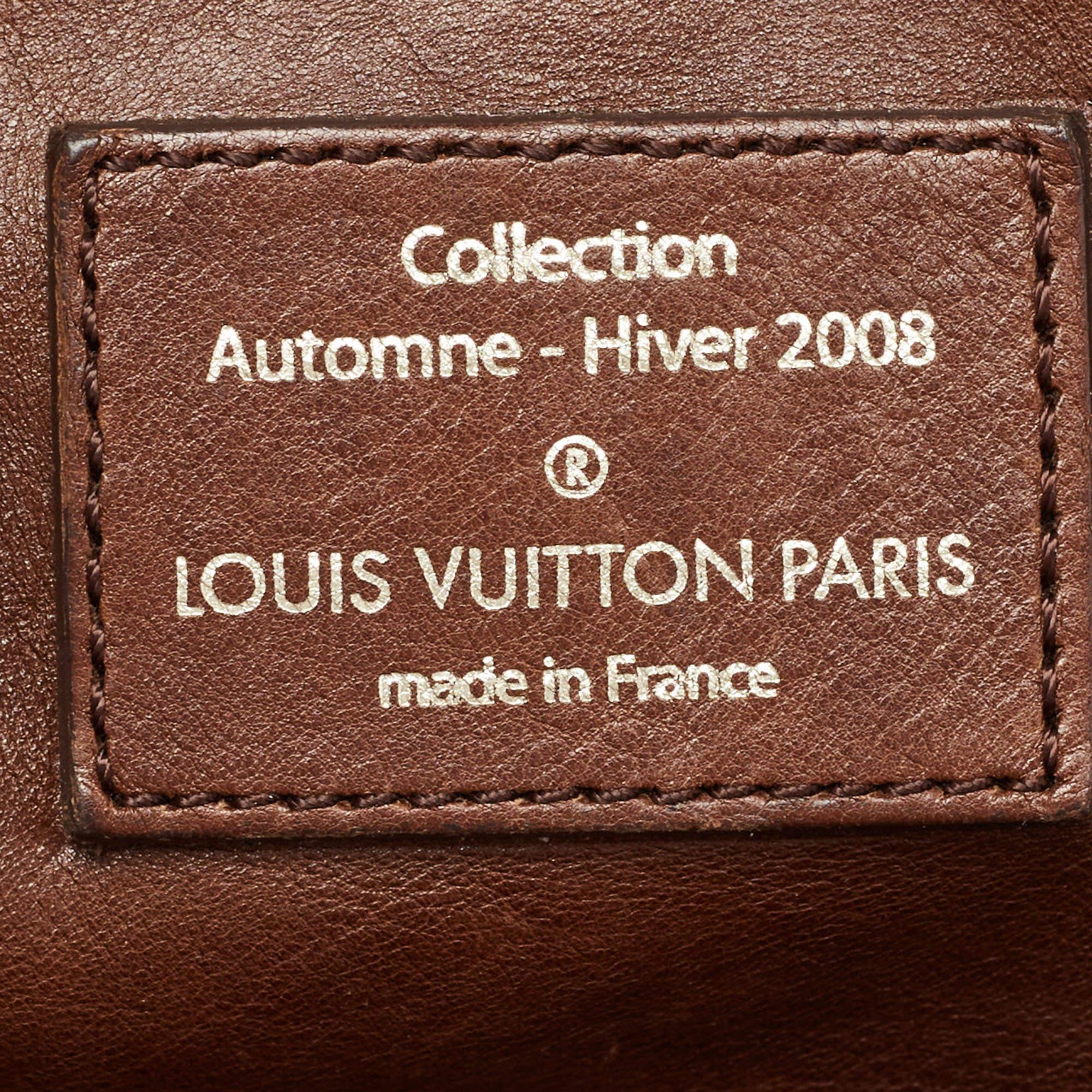 Louis Vuitton Brown Leather Paris Souple Whisper PM Bag 4
