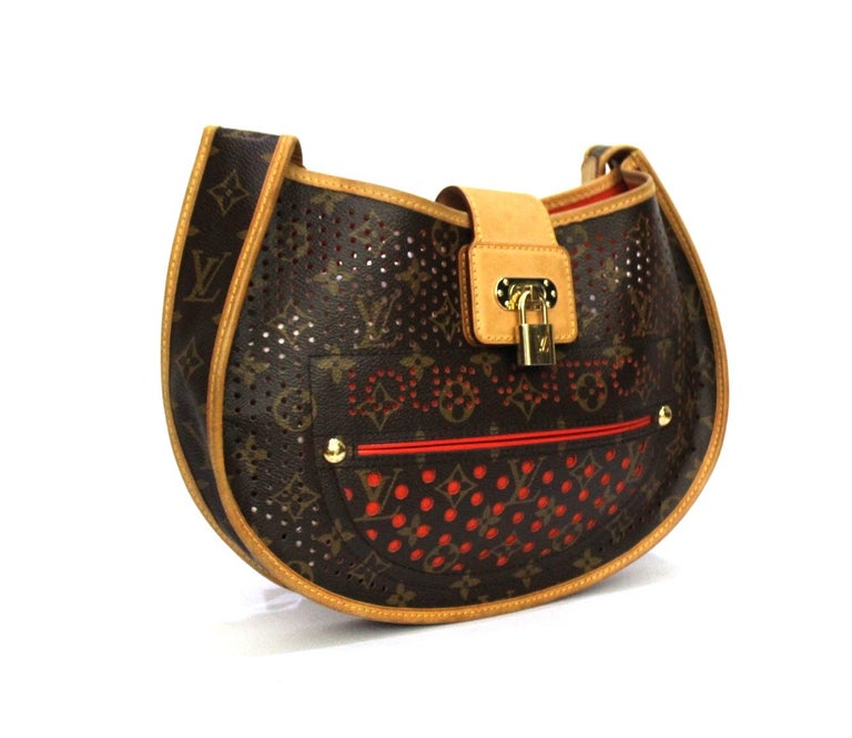 Buy Pre-owned & Brand new Luxury Louis Vuitton Monogram Perforated Demi  Lune Shoulder Bag Online