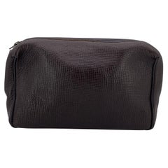 Louis Vuitton Brown Leather Pochette Utah True Toilette Cosmetic Bag