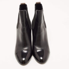 Louis Vuitton Brown Leather Rodeo Queen Ankle Booties Size 37.5