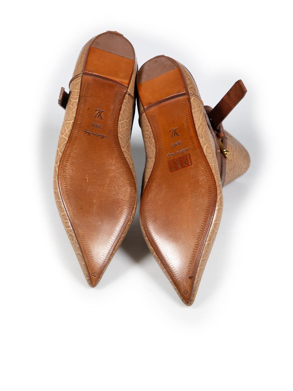 Women's Louis Vuitton Brown Leather Sweet Escapade Boots Size IT 39.5 For Sale