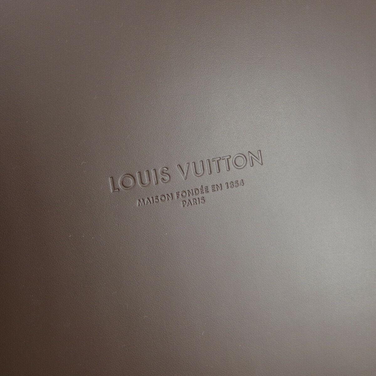 Louis Vuitton Brown Leather Travel Watch Men's Top Handle Storage Box Trunk 1