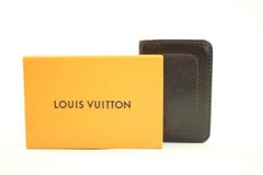 Louis Vuitton Brown Leather Utah De Poscho Card Case 81lva3117 Wallet