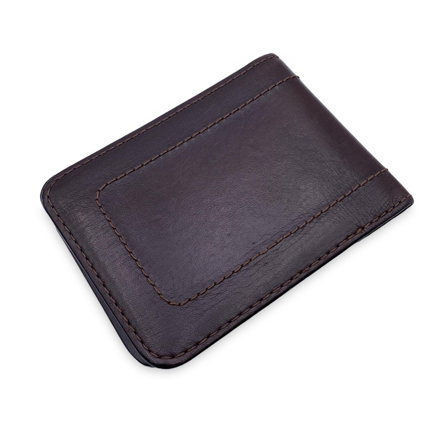Louis Vuitton Brown Leather Utah Men Bifold Wallet In Excellent Condition In Rome, Rome