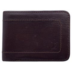 Portafoglio Louis Vuitton Bifold da uomo in pelle marrone Utah