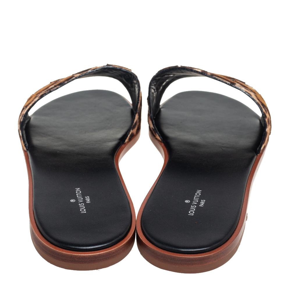 louis vuitton leopard sandals