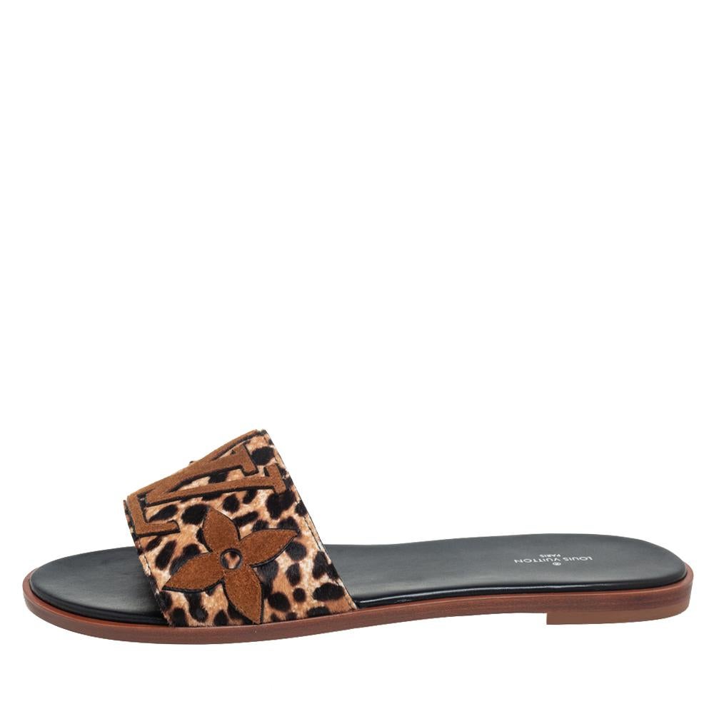lv sandals with lock