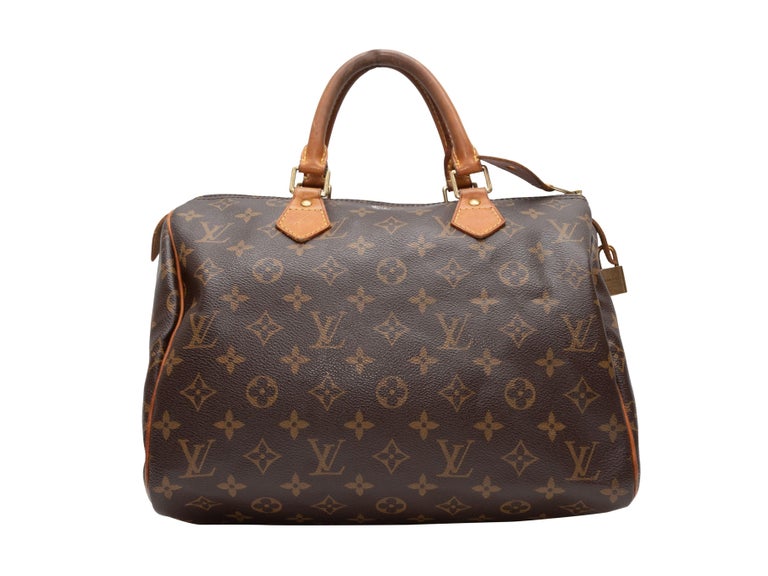 Women's Louis Vuitton Brown Logo 30 CM Speedy Bag