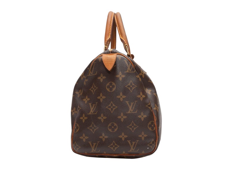 Louis Vuitton Brown Logo 30 CM Speedy Bag 2