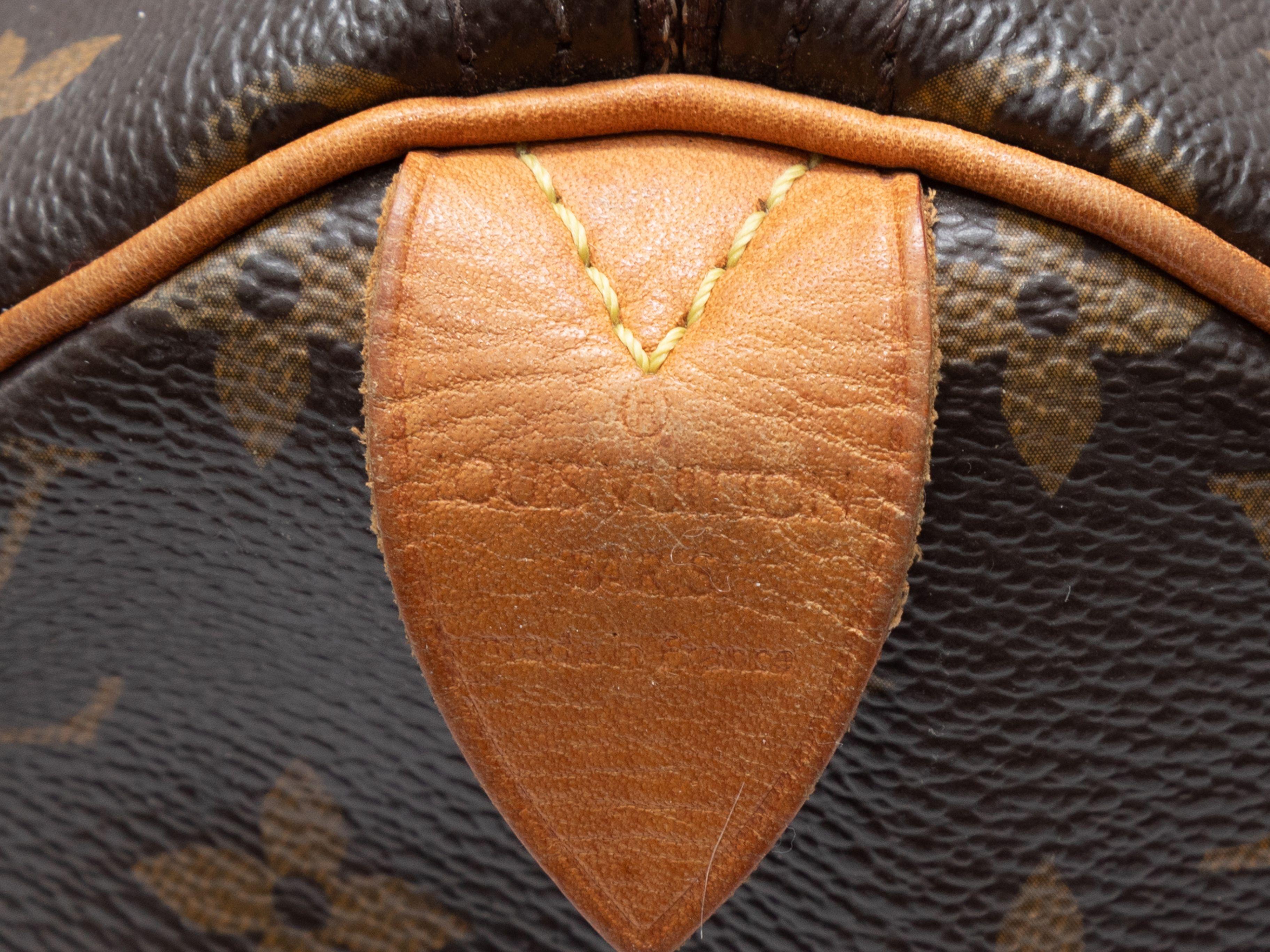 Louis Vuitton Brown Logo 30 CM Speedy Bag 3