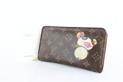 Louis Vuitton Brown Long Monogram Murakami Panda Zippy 230551 Wallet