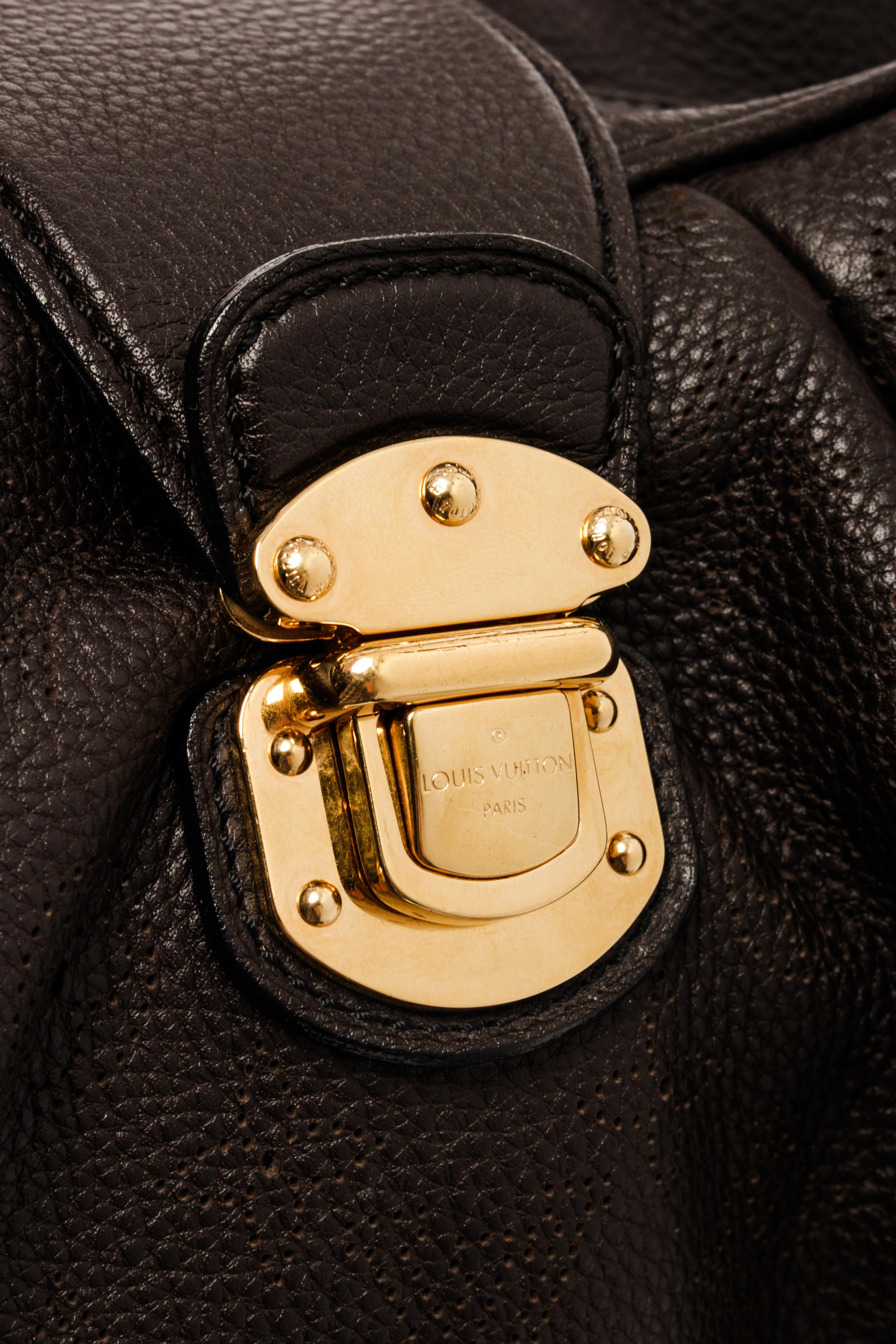 Louis Vuitton Brown Mahina Leather Lunar GM Hobo Bag 2