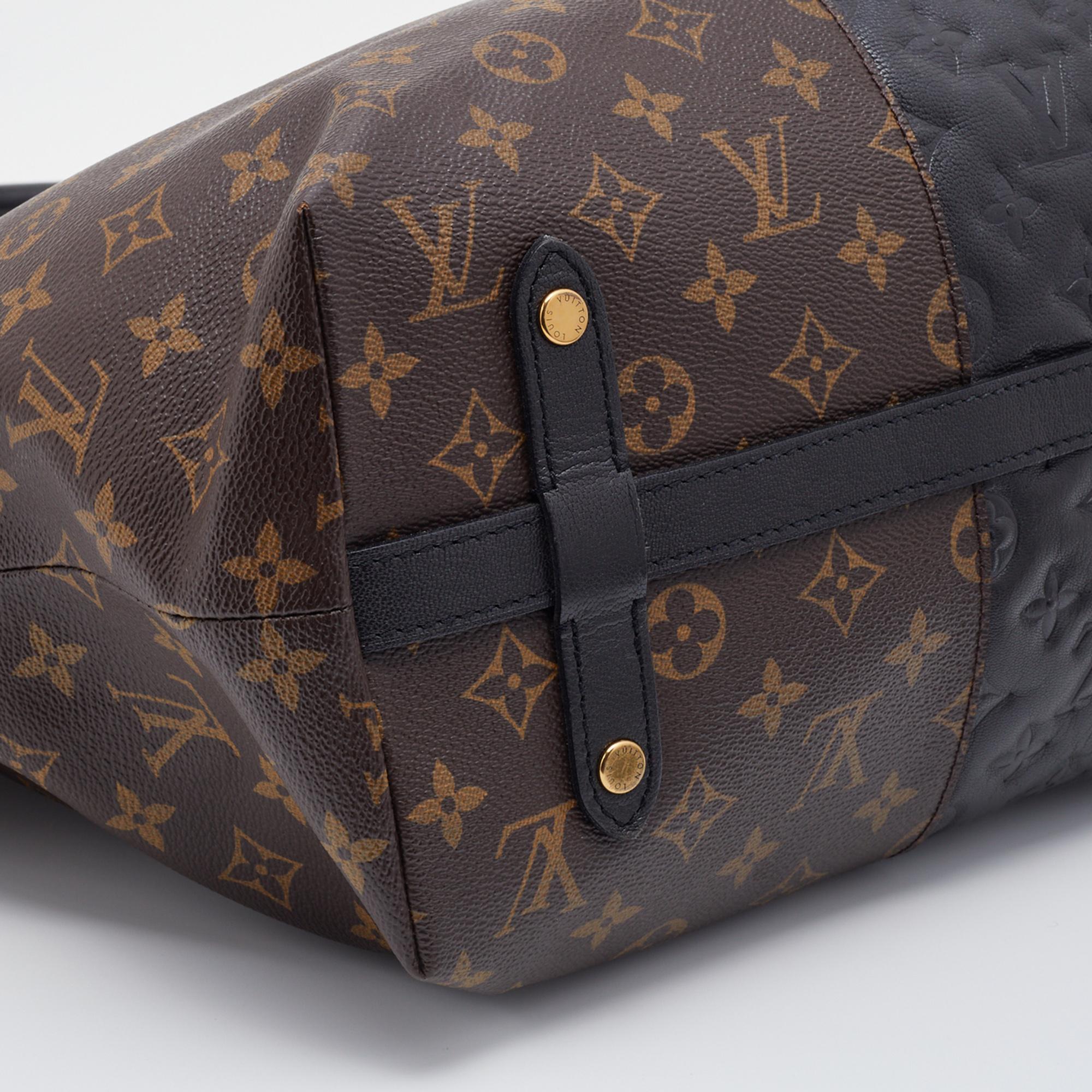 Louis Vuitton Brown/Marine Monogram Canvas and Leather Limited Edition Blocks Zi 2