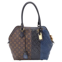 Louis Vuitton Brown/Marine Monogram Canvas and Leather Limited Edition Blocks Zi