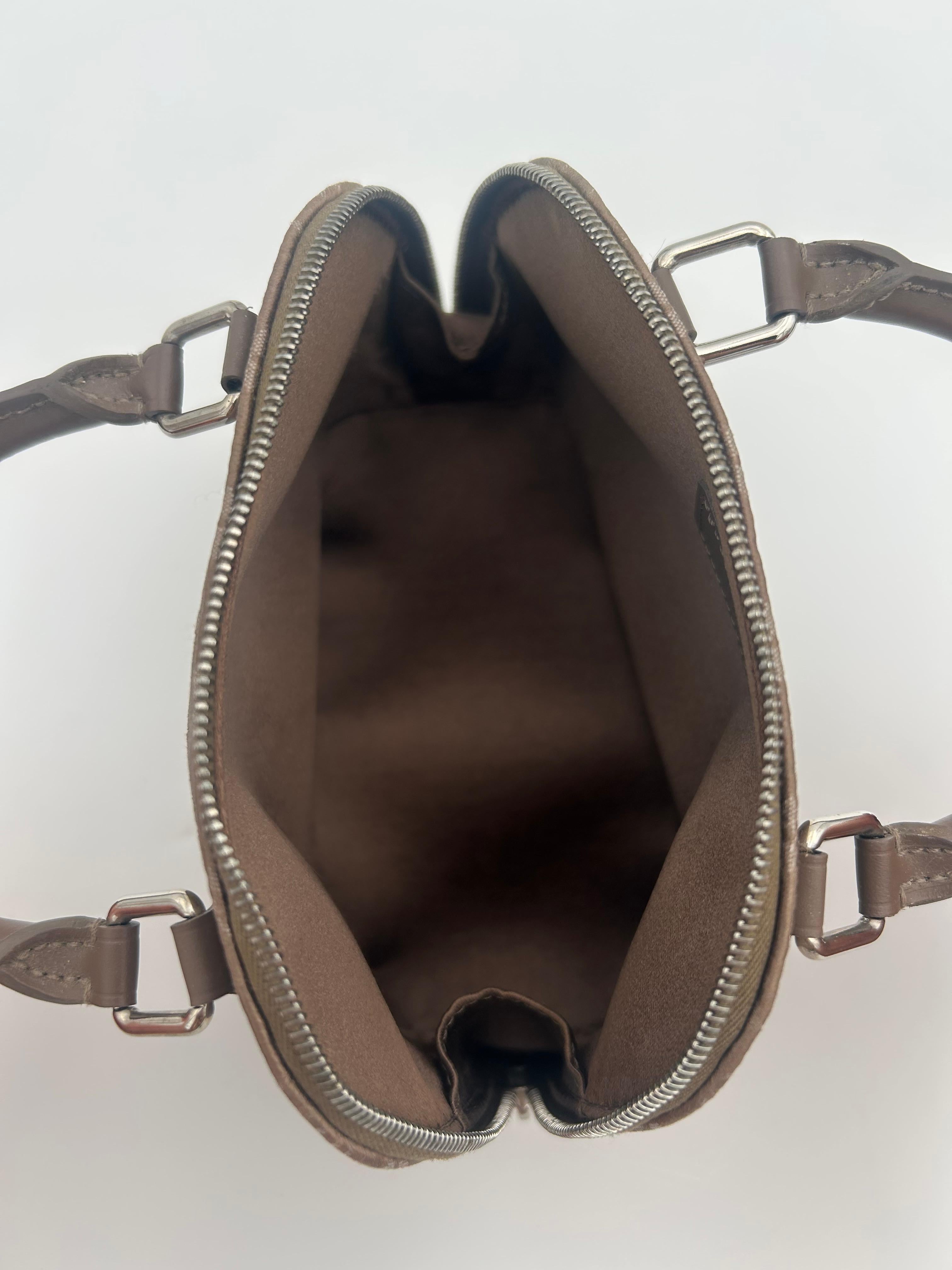 Louis Vuitton Mini Alma Marrone in vendita 2