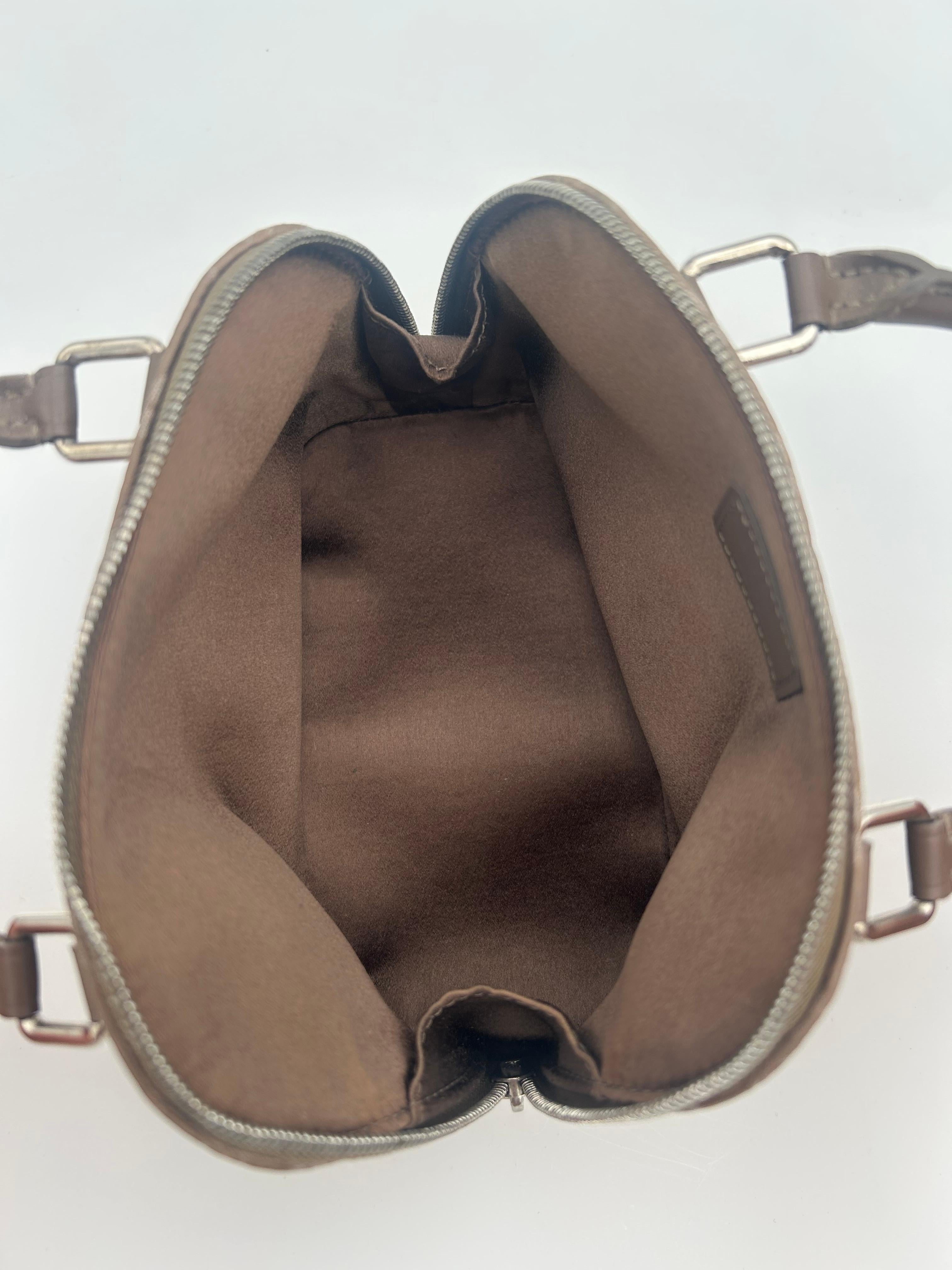 Louis Vuitton Mini Alma Marrone in vendita 3
