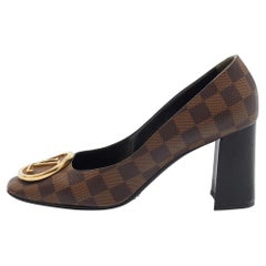 Louis Vuitton Brown Mongram Canvas Madeleine Pumps Size 40.5