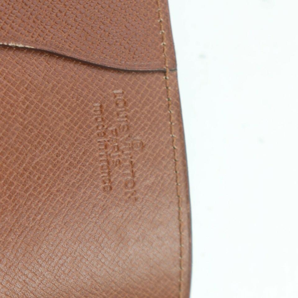 Louis Vuitton Brown Monogam Flap Ultra Rare Limited Vintage 872594 Wallet In Good Condition In Dix hills, NY