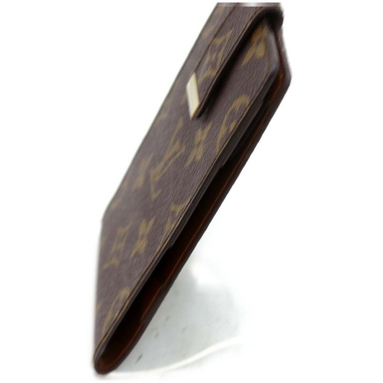 Louis Vuitton Brown Monogam Flap Ultra Rare Limited Vintage 872594 Wallet For Sale 2