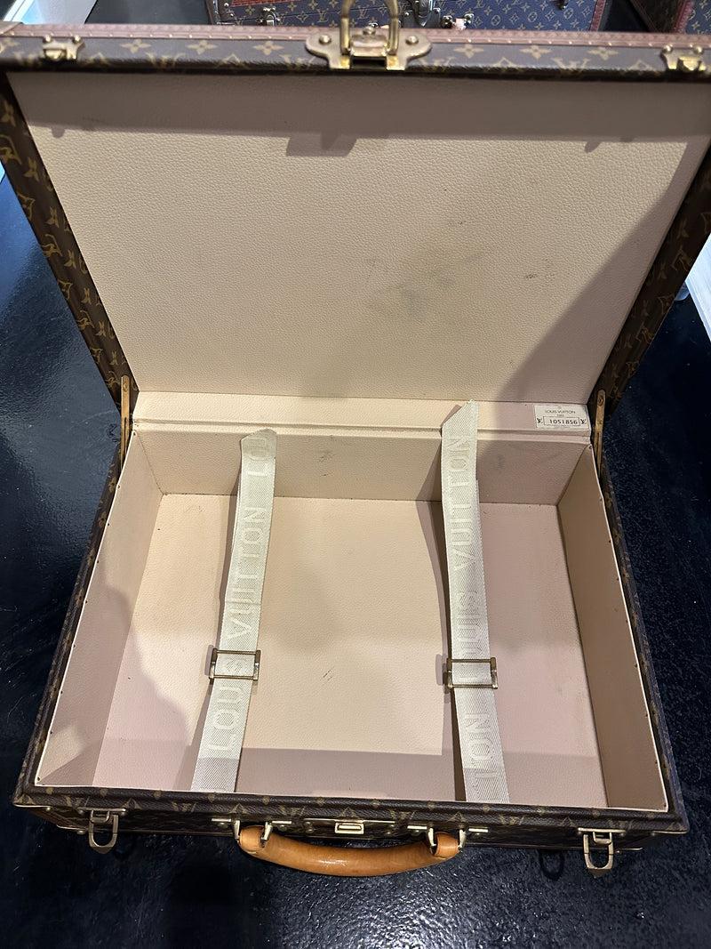 Louis Vuitton Monogram Alzer 11 Hard Case Trunk Set Brown For Sale 7