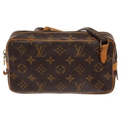 Braune Bandouliere Marly Umhängetasche mit Monogramm von Louis Vuitton