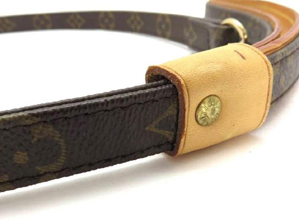 Black Louis Vuitton Brown Monogram Baxter Leash 21018 For Sale