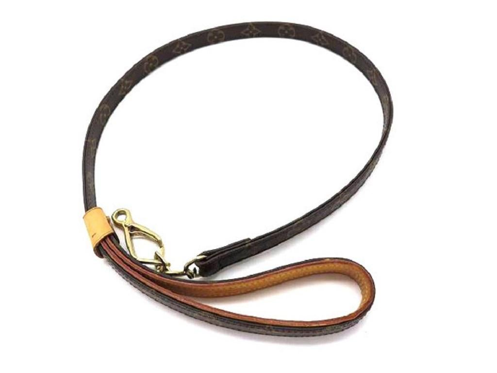 Louis Vuitton Brown Monogram Baxter Leash 21018 For Sale 3