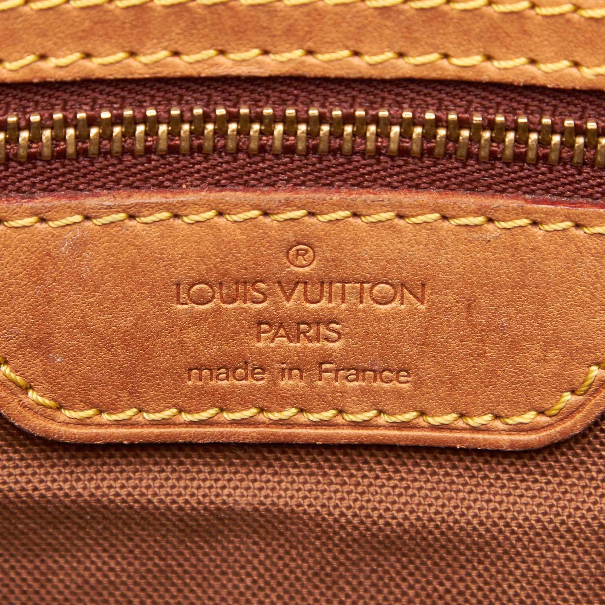 Louis Vuitton Brown Monogram Cabas Mezzo 1