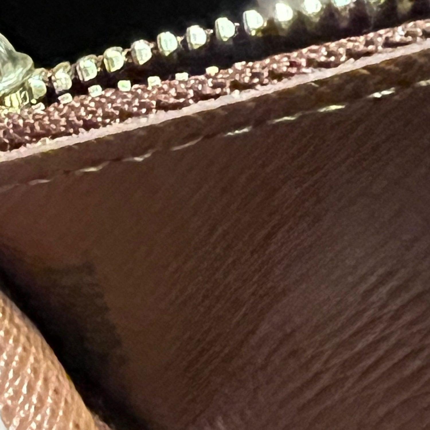 Portafoglio lungo Louis Vuitton in tela Monogram marrone Accordeon in vendita 1
