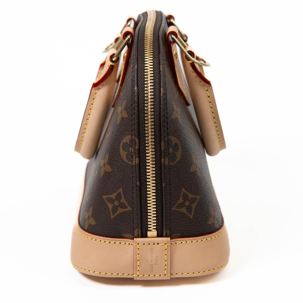 Black Louis Vuitton Brown Monogram Canvas Alma BB Crossbody